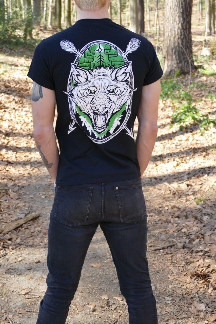 Northern Light Wolf T-Shirt (man, back)